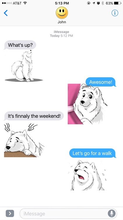 Good White Wolf Stickers