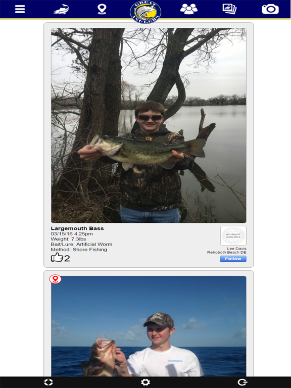 Great Anglers iPad screenshot 4 - Social Networking app