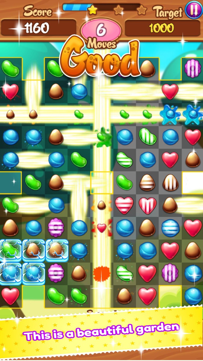 Sweet Candy Garden ManiaMatch 3 Free Game