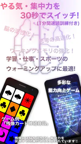 Game screenshot 頭のソムリエ【やる気・集中力を30秒でスイッチ!  (1分間速読術訓練付き)】 mod apk