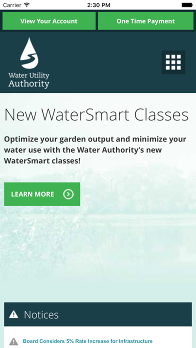 Screenshot 1 of Water Authority App
