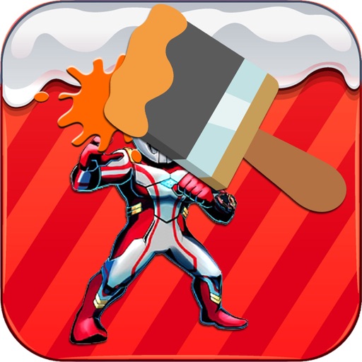Paint Game Ultraman Version iOS App