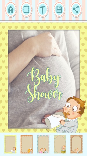 Pregnancy photo frames – Baby shower invitations(圖3)-速報App