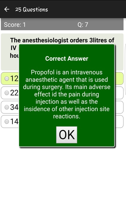 IV Drug Flow Rate Quiz