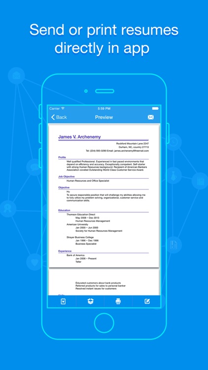 Quick Resume - Resumes Builder and Designer