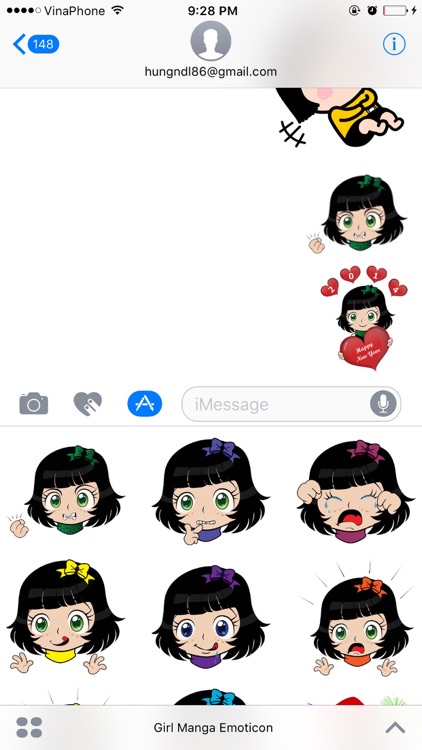 Girl Manga Emoticon
