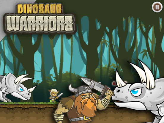 Dinosaur VS Warriors - Chibi Runner At Jurassic