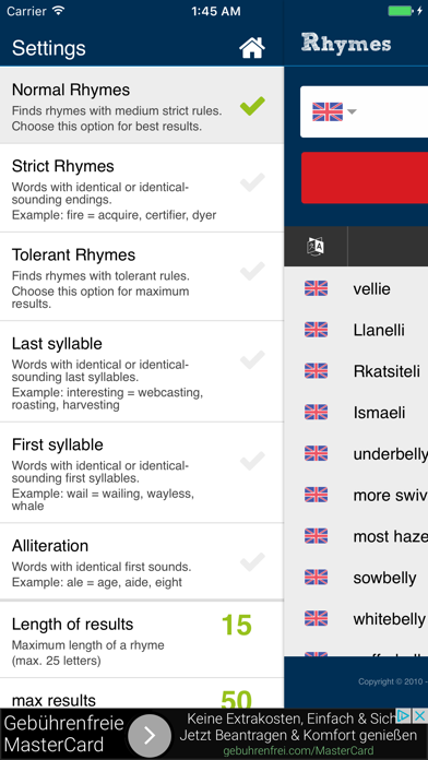 Screenshot #3 pour a! Rhymes