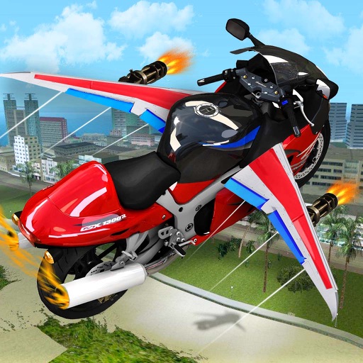 Fast Motorbike Robot Simulator: Flying Drone iOS App