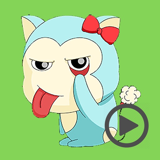 Blue Cat Funny Animated