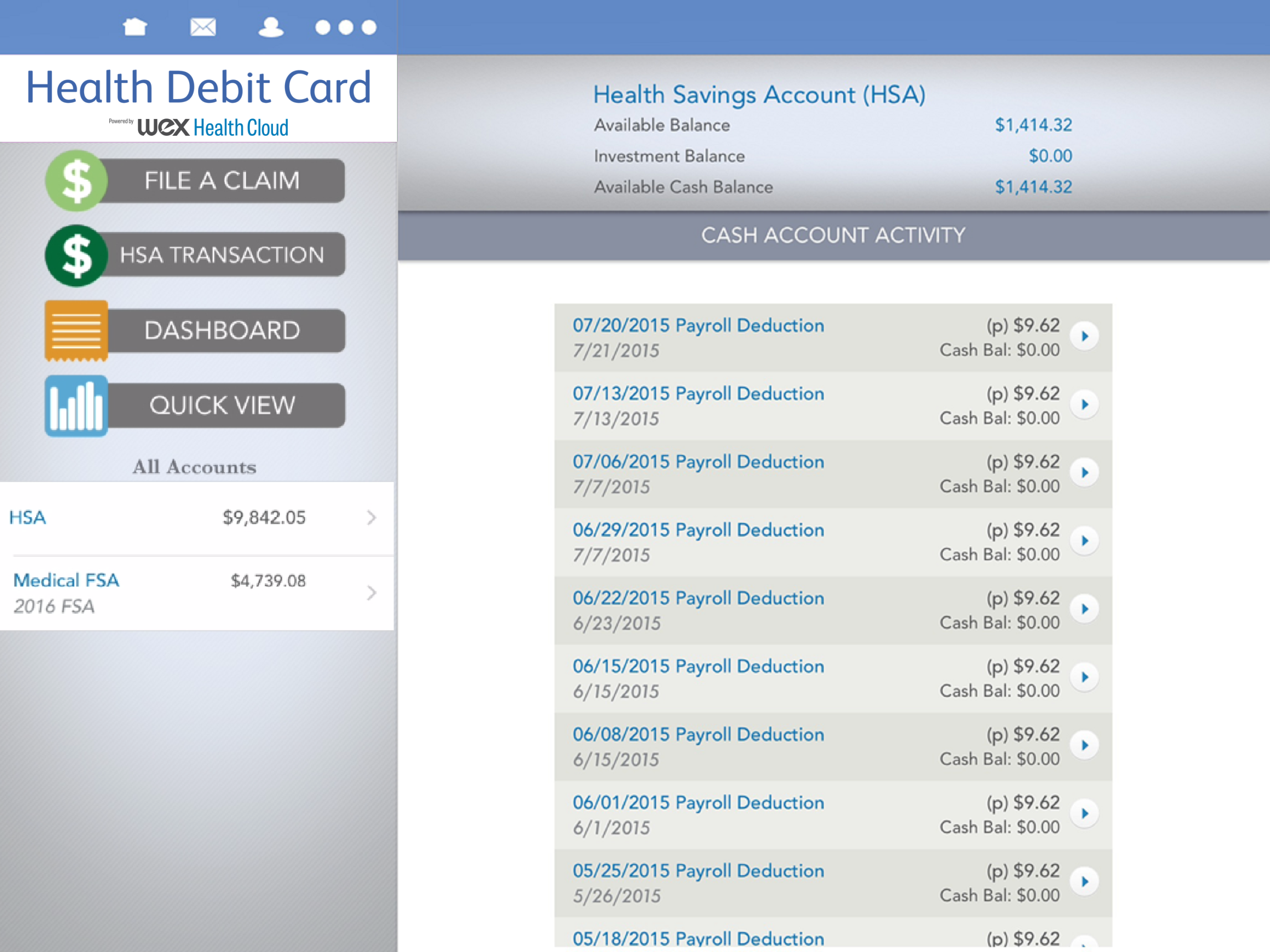 Health Debit Card
