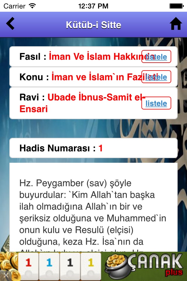 Kütüb-i Sitte Hadisleri screenshot 2