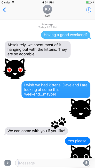 Screenshot #2 pour Purrfect Stickers for iMessage