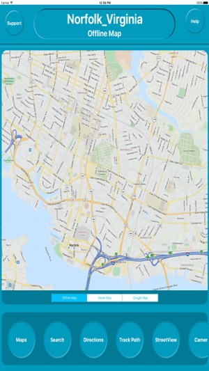 Norfolk Virginia Offline City Maps Navig