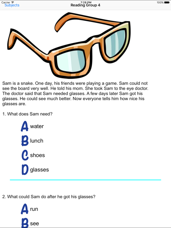 Screenshot #4 for Reading Comprehension Grades K-1