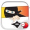 This is the official mobile iMessage Sticker & Keyboard app of Ninja boy Character