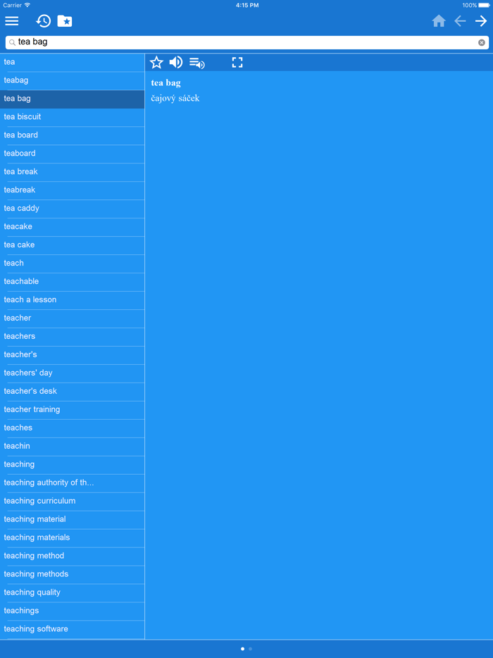 Česká vícejazyčný slovník