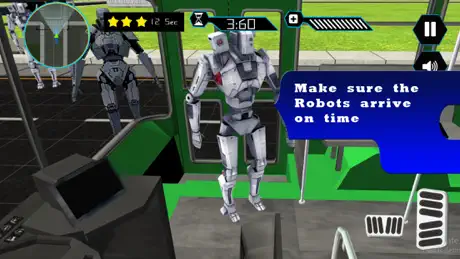 Robot Passengers City Bus
