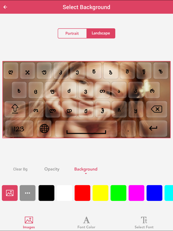 Screenshot #6 pour Georgian Keyboard - Georgian Input Keyboard