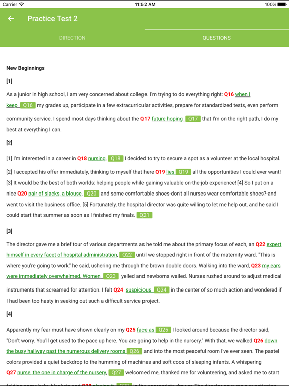 Screenshot #5 pour ACT English Practice Tests