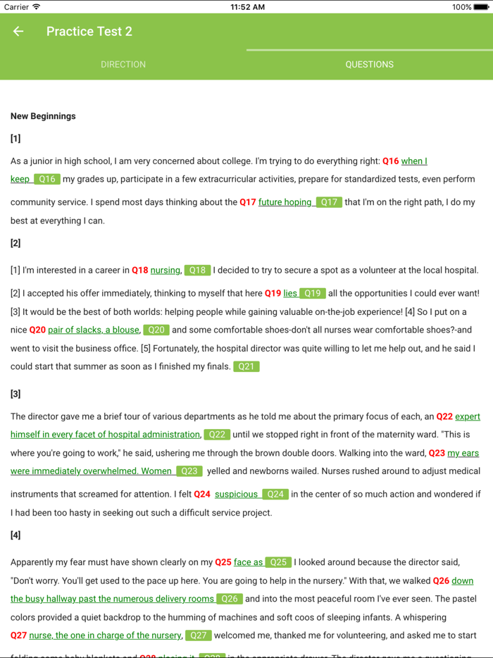 ACT English Practice Tests