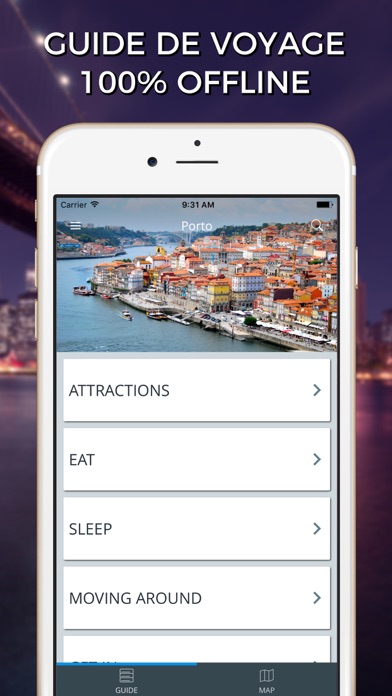 Screenshot #1 pour Porto Guide Voyage avec Offline Maps