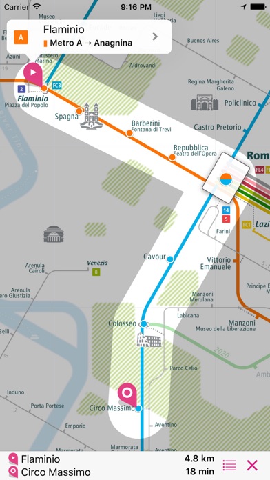 Screenshot #3 pour Rome Rail Map Lite