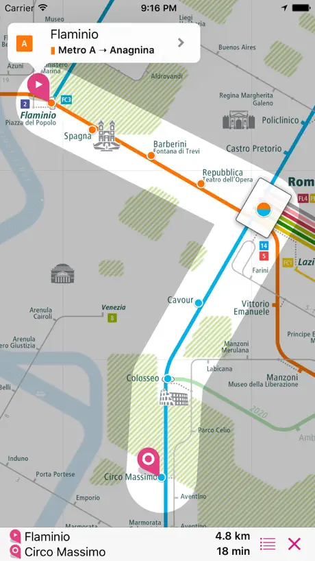Rome Rail Map Lite