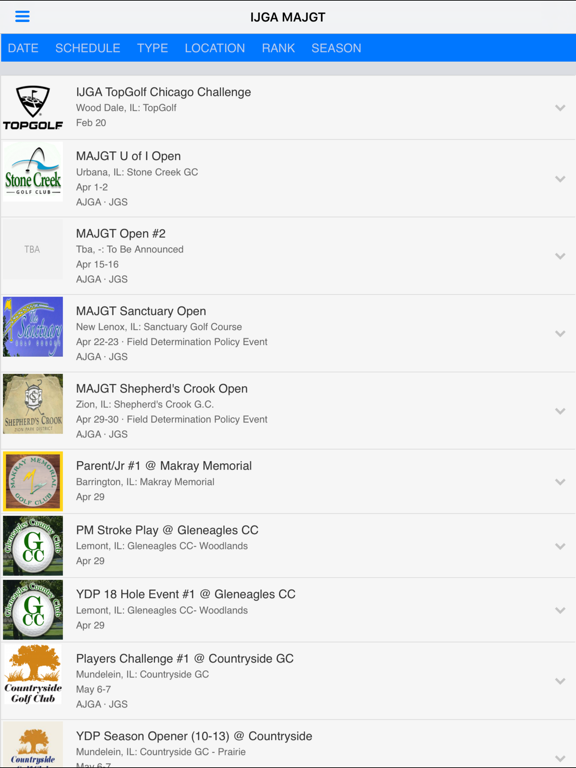 Screenshot #6 pour Illinois Junior Golf Assoc.
