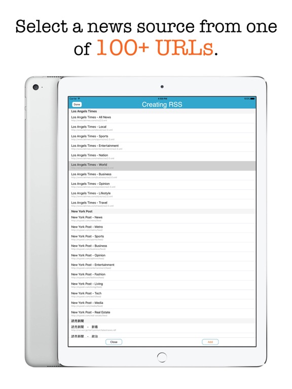 Screenshot #5 pour AllNews - Scrolling multiple RSS feeds