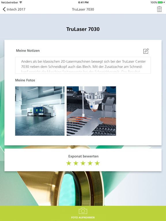 Screenshot #4 pour TRUMPF ExpoGuide