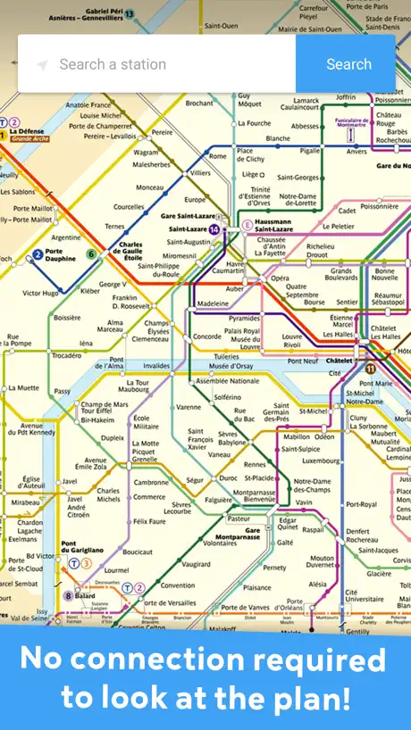 Metro Paris - offline maps