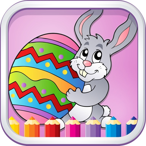 Coloring Games For Kids Easter Finger Paint iPhone App