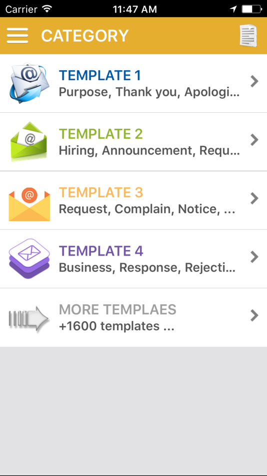 English email templates - Write emails effectively - 1.0 - (iOS)