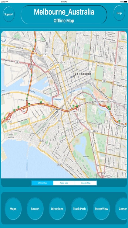 Melbourne Australia Offline City Map Navigation