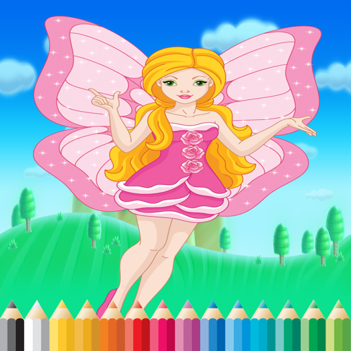 Fairy Princess Coloring Book - Art for Kid