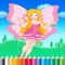 Fairy Princess Coloring Book - Art for Kid