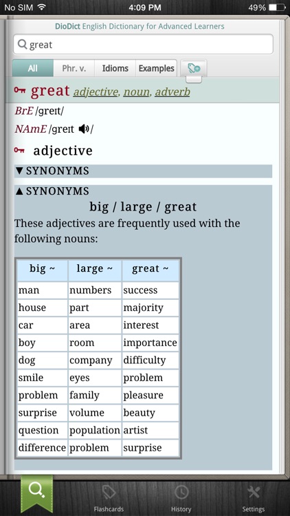 DioDict 4 English Dictionary for Advanced Learners