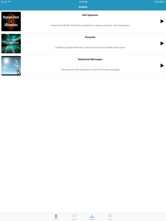 Confidence Booster Hypnosis By Jason Stephenson iPad screenshot