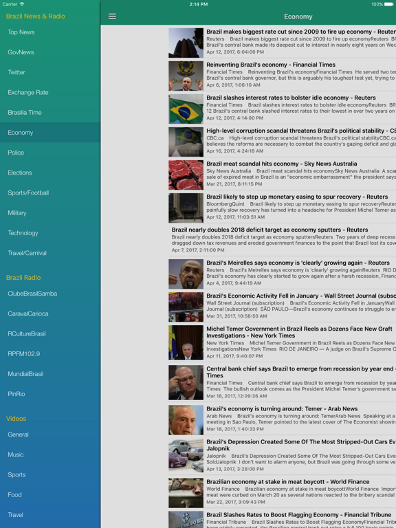 Screenshot #5 pour Brazil News in English & Brazilian Music Radio