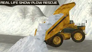 Snow Excavator Snowplow Rescue Real Driving screenshot 2