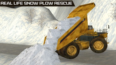 Snow Excavator Snowplow Rescue Real Driving iPhone screenshot