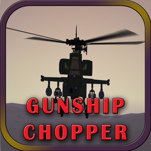 Gunship Chopper in Snowy Mountains Simulation iOS App