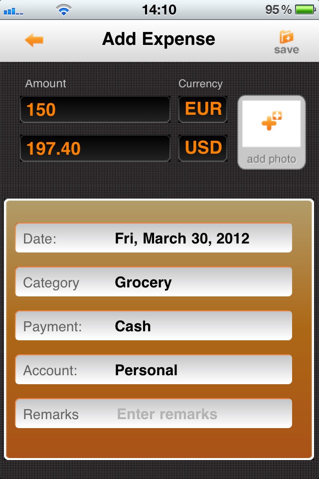 iExpenses - Track Expenses screenshot 2