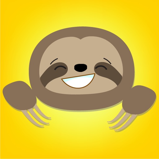 Cute Sloth Face Emojis Sticker Pack icon