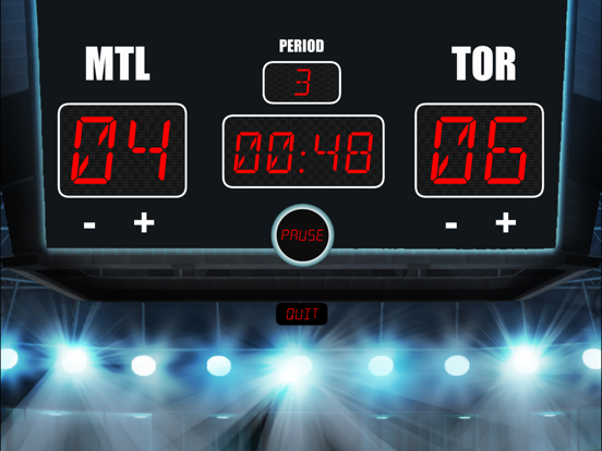 Mini Stick Hockey Scoreboard iPad screenshot 2 - Sports app