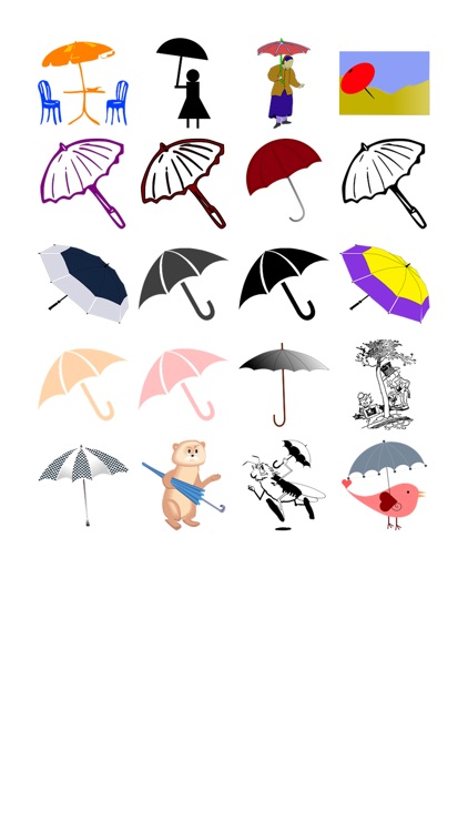 Umbrellas Two Sticker Pack