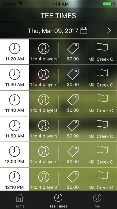 Screenshot #3 pour Mill Creek Country Club Tee Times