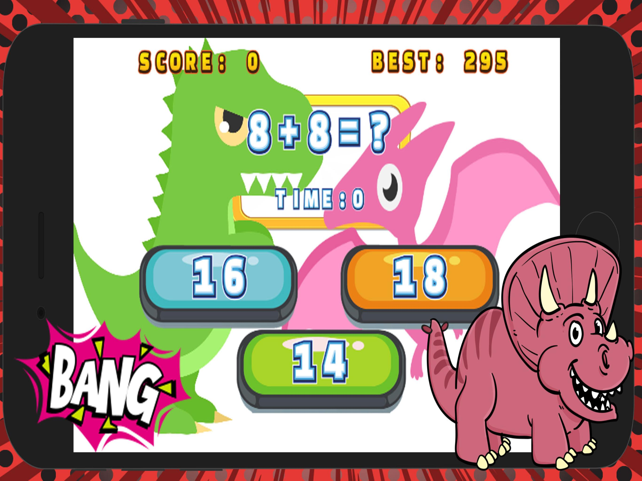 Dinosaur Math Problems Games 2nd Grade Fast Math screenshot 4