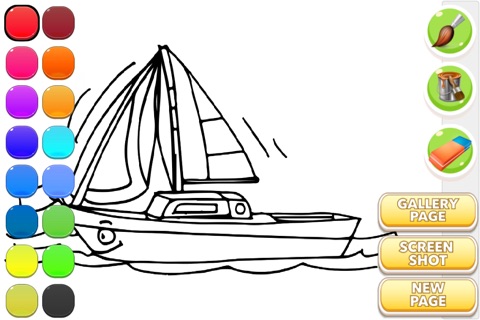 Boat Coloring Book screenshot 2